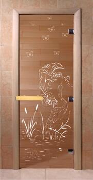 Дверь DoorWood стекло Бронза 190х70 «Камышовый рай» (коробка ольха) 
